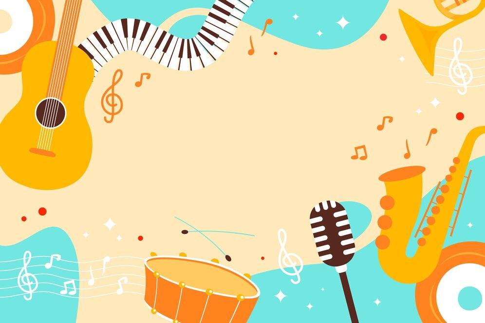 Hand drawn world music day background 23 2149424753